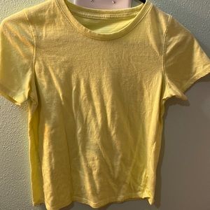 Athletic works yellow t-shirt